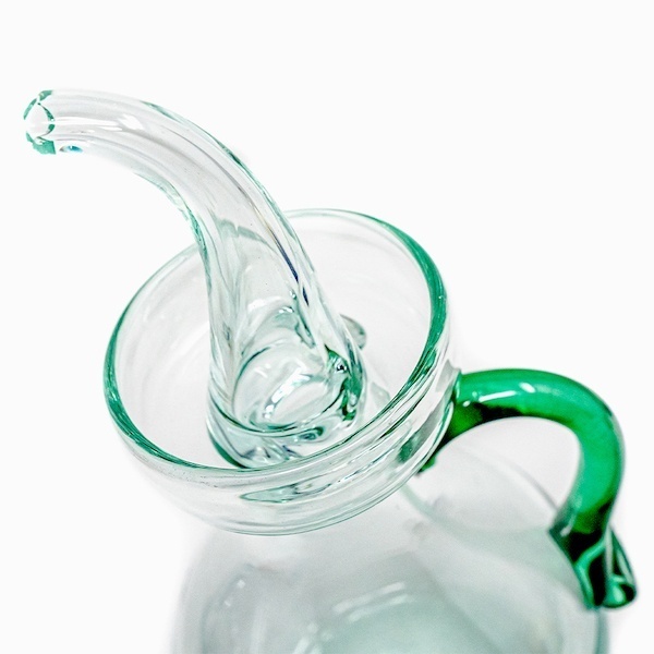 aceitera clasica verde - Lafiore Glass
