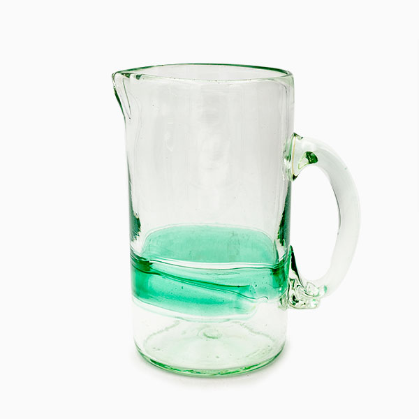jarra verde cristal