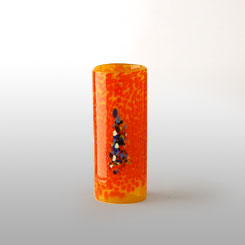 Florero jarron cilindro vidrio soller lafiore - Soller Flower Vase Orange