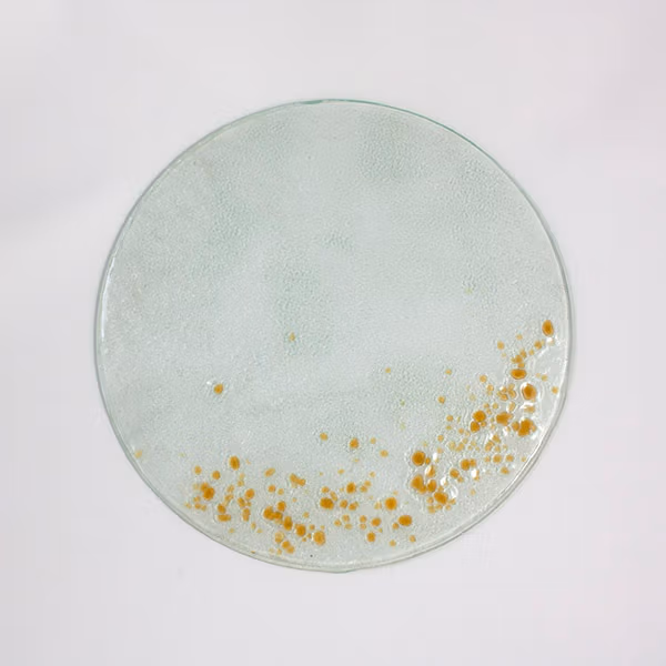 bajo plato oro en polvo