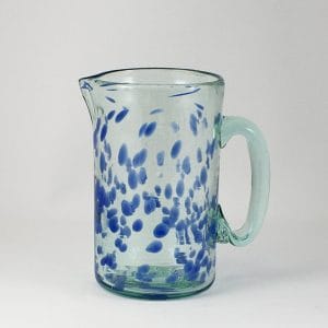 Glass Pitcher Blue See Lafiore Majorca
