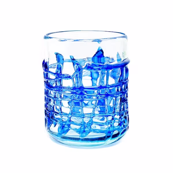 Vaso de Vidrio Art Blau