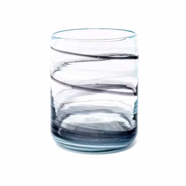 vaso black glass