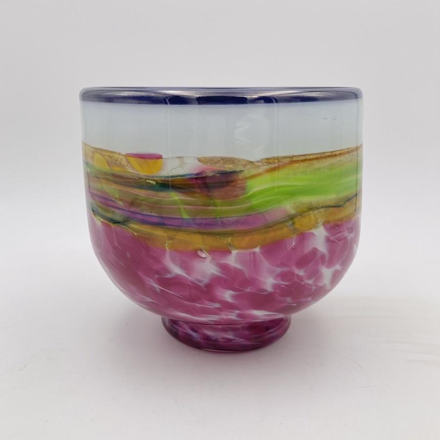 alba glass rosa - Vaso de Vidrio Terrazzo Y