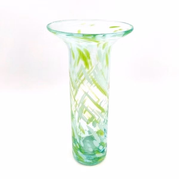confetti vase green