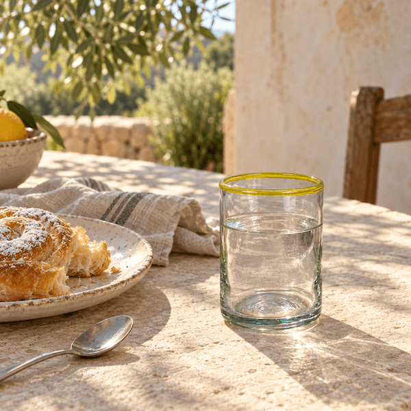 vaso amarillo classic de lafiore mallorca
